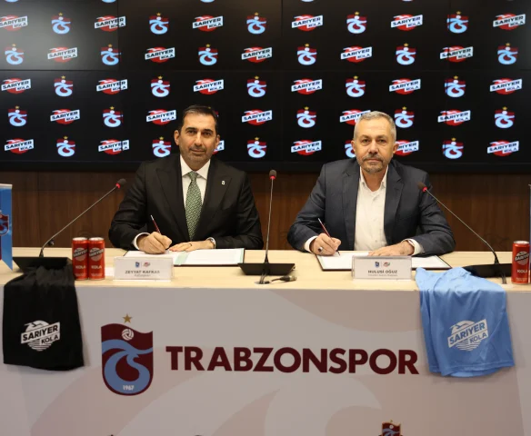 Trabzonspor, Sarıyer Kola ile Forma Sponsorluk Anlaşması İmzaladı