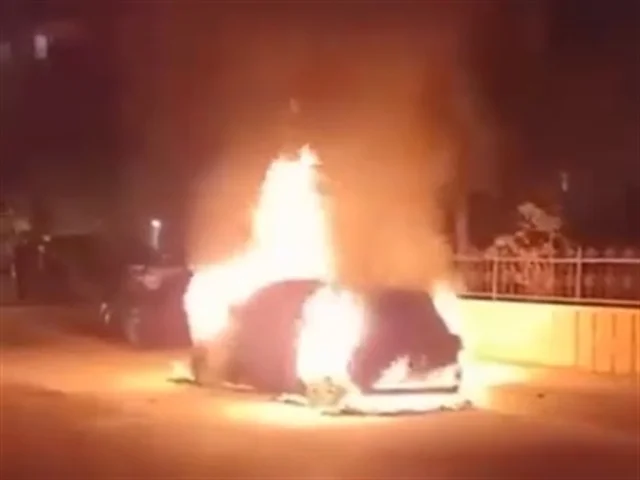 Bursa'da otomobil yangını: Seyir halindeki araç yandı