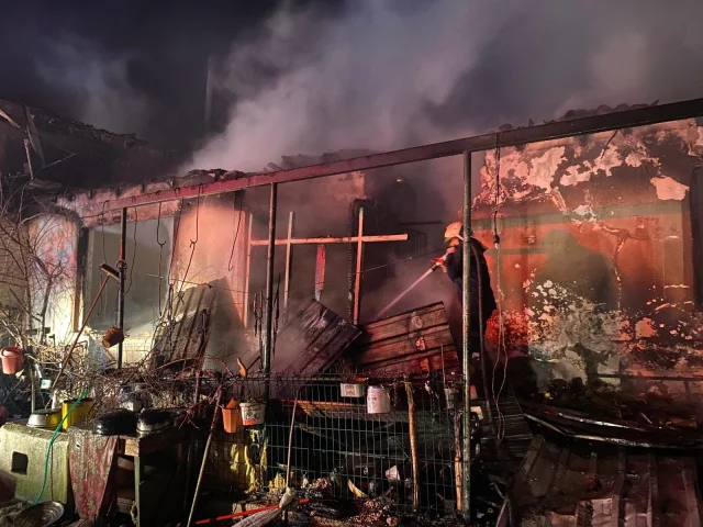 Edirne'de bir çiftlikte yangın çıktı