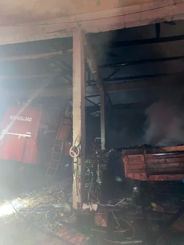 Edirne'de bir çiftlikte yangın çıktı