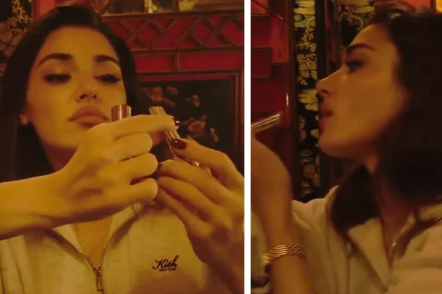Hande Erçel ruj sürüp video attı, sosyal medya çalkalandı!