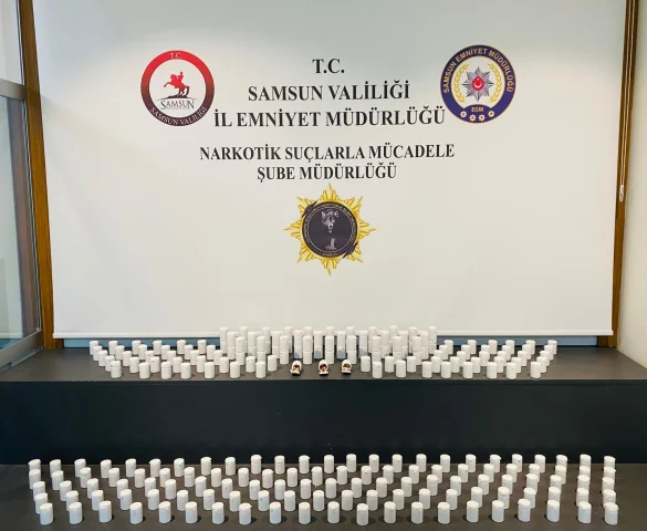 Samsun'da 14 bin sentetik hap ele geçirildi