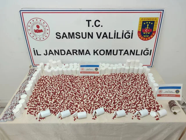 Samsun'da Uyuşturucu Operasyonu: 7 Bin Hap Ele Geçirildi