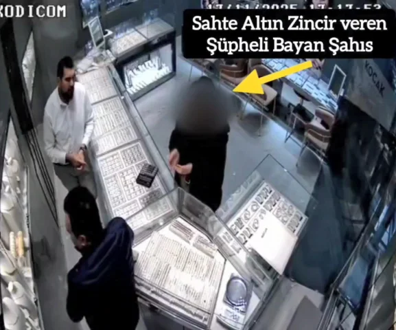 Kuyumculara Sahte Altın Sattı, Kameralara Yakalandı