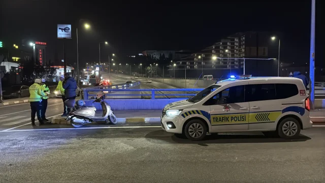 Motosiklet kazasında astsubay ağır yaralandı