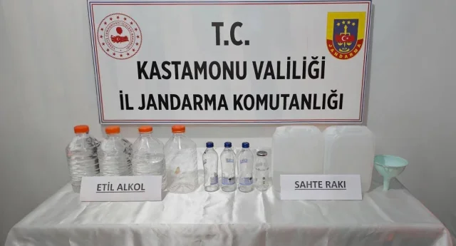 Kastamonu'da ruhsatsız silah ve sahte içki operasyonlarında 5 zanlı gözaltına alındı