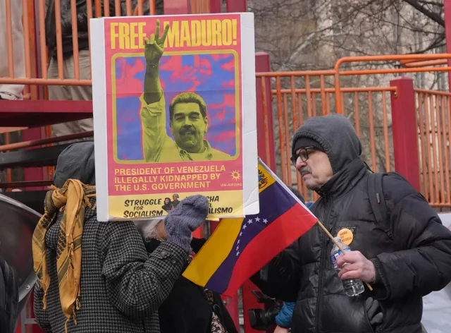 Maduro’nun Yargılanacağı Mahkeme Önünde Protesto Düzenlendi