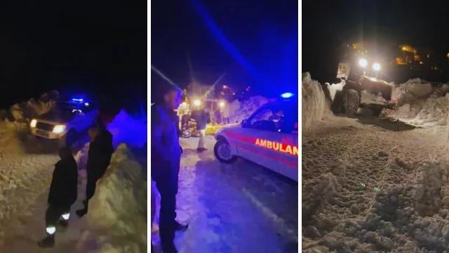 Van'da insanlık örneği! Kar fırtına demeden kilometrelerce sırtlarında taşıdılar