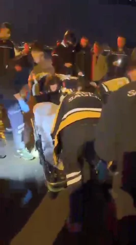Motosikletli Sürücü Direksiyon Hakimiyetini Kaybetti, Denize Düştü
