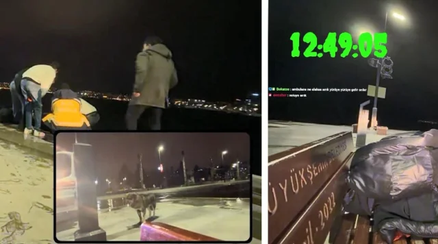 Büyükçekmece'de canlı yayınında boğulan kadını kurtardı! Tak...