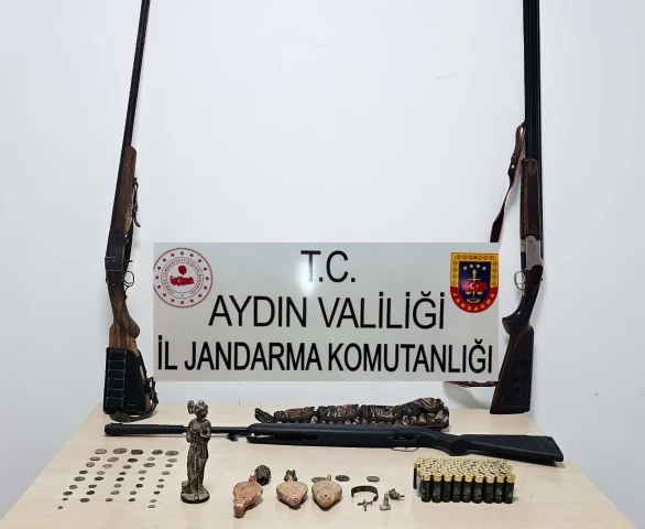 Aydın'da 'Anadolu Mirası' operasyonu: Çok sayıda tarihi eser ele geçirildi