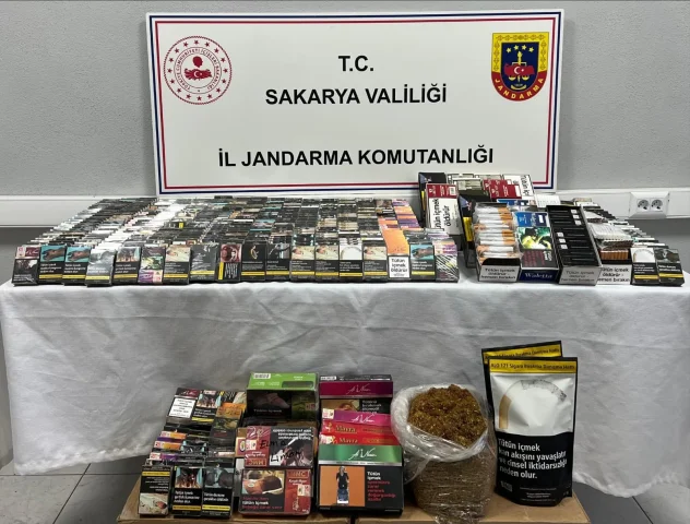 Sakarya'da 1 ton 260 kilogram kaçak tütün ele geçirildi