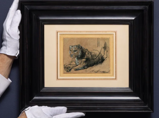 Rembrandt'ın 'Young Lion Resting' eseri rekor fiyata satıldı