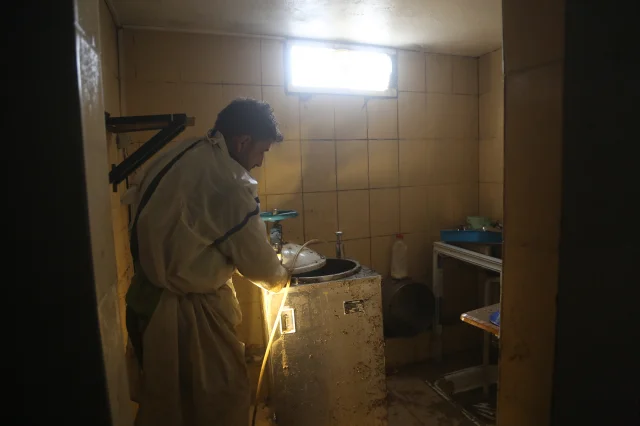 Suriye İdlib'te yaşanan sel felaketi hastaneyi vurdu