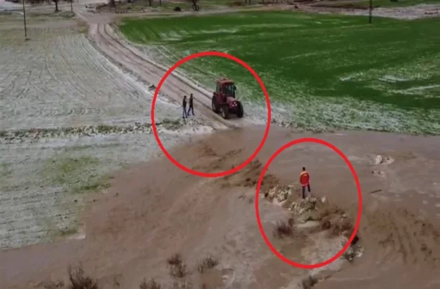 Diyarbakır'da sel felaketi: Mahsur kalan kişi işte böyle kurtarıldı