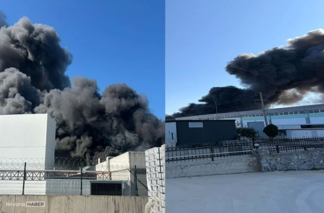 Manisa’da oyuncak fabrikasında korkutan yangın