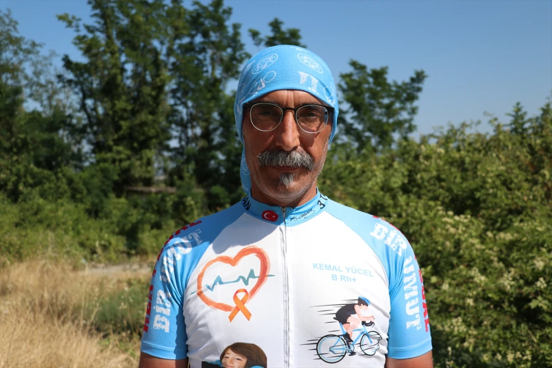 Gazeteci Kemal Yücel'den Kök Hücre Farkındalığı için Bisikletle Türkiye Turu