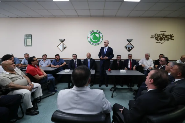 Numan Kurtulmuş'tan Belçika'daki Türk Topluluğuna Önemli Ziyaret