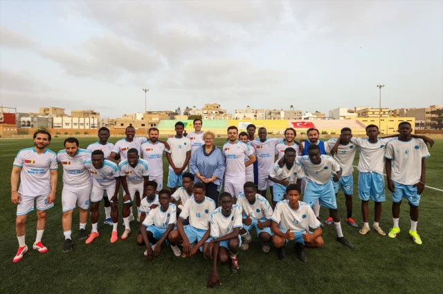 Türkiye ve Senegal Maarif Vakfı Futbol Maçı Kültürel Köprü Kurdu