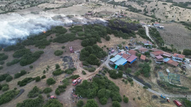 Manisa'da Çıkan Yangın Tehlike Yarattı Fakat Başarıyla Söndürüldü
