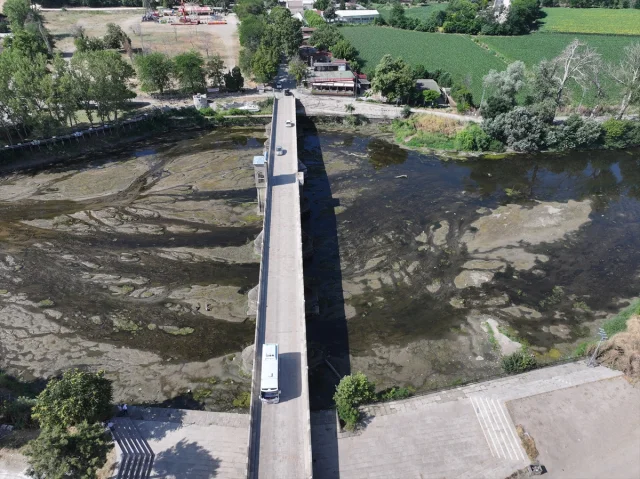 Tunca Nehri'nin Kuraklık Nedeniyle Su Seviyesindeki Düşüş Endişelendiriyor