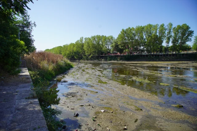 Tunca Nehri'nin Kuraklık Nedeniyle Su Seviyesindeki Düşüş Endişelendiriyor