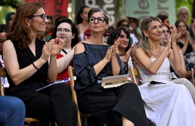 Francesca Albanese İspanya'da Soykırım Karşıtı Protestoya Ka...