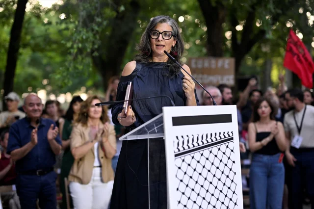 Francesca Albanese İspanya'da Soykırım Karşıtı Protestoya Katıldı
