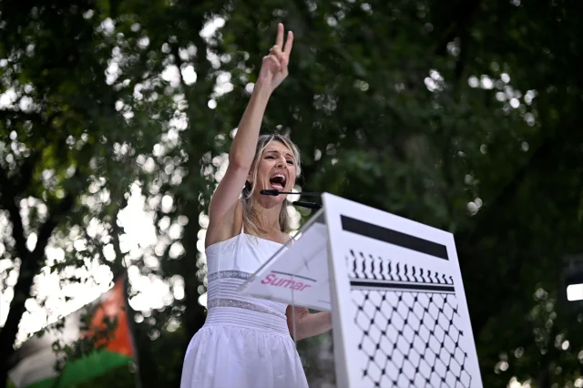 Francesca Albanese İspanya'da Soykırım Karşıtı Protestoya Katıldı