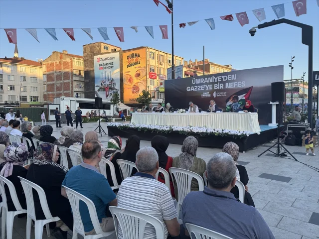 İstanbul'da Gazze İle Dayanışma İçin Ümraniye'den Güçlü Mesaj