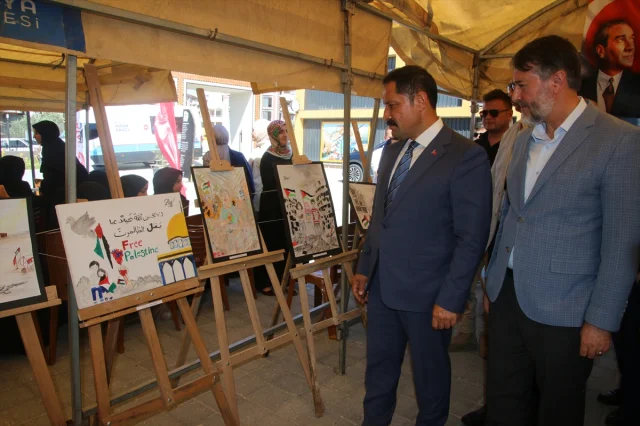 Hatay'da Gazze Temalı Resim Sergisi Açılışı Büyük İlgi Gördü