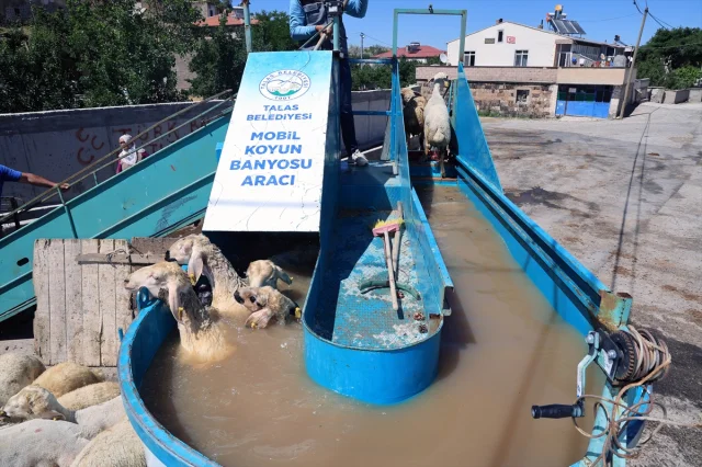Kayseri Kırsalında "Mobil Banyo" ile Kene Mücadelesi