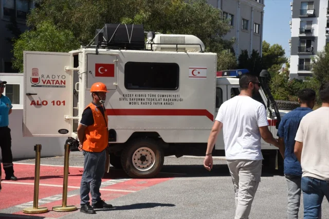 KKTC'de Sivil Savunma Tatbikatı ile Olası Tehlikelere Hazırlık