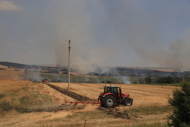 Edirne'de Tarım Arazisinde Büyük Yangın: Müdahale ve Kahramanlıklar