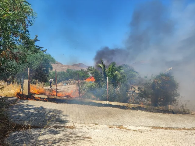 Bodrum'da Çıkan Yangın Korkuttu Ama Hızla Kontrol Altına Alındı