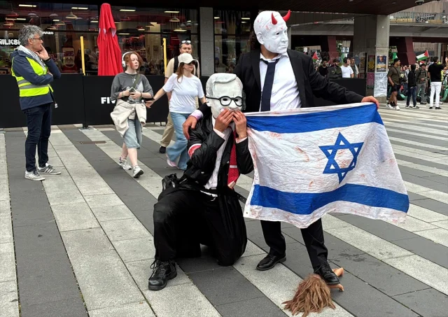 İsveç'te Filistin İçin Büyük Protesto Yürüyüşü Düzenlendi