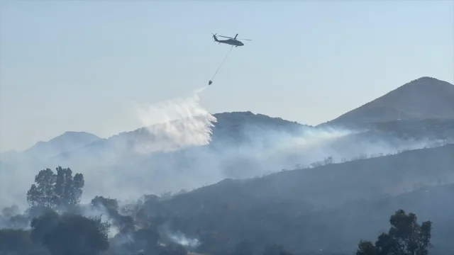 Bodrum'un Makilik Alanlarında Yangın Tehlikesi Devam Ediyor