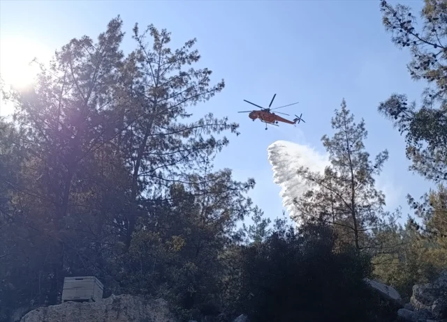 Finike'de Orman Yangınına Hızlı Müdahale