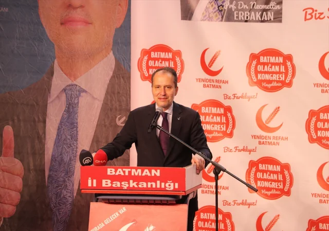Fatih Erbakan Batman'da Birlik Mesajı Verdi