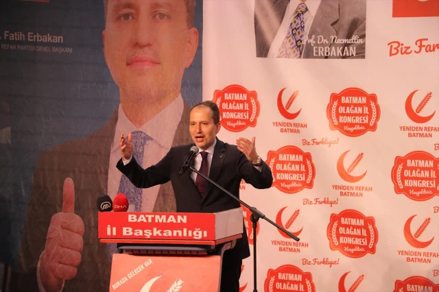 Fatih Erbakan Batman'da Birlik Mesajı Verdi