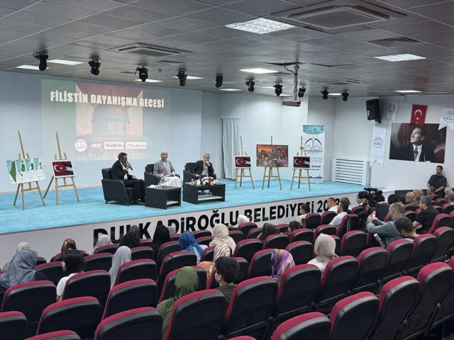 Kahramanmaraş'ta Filistin İçin Dayanışma Gecesi Düzenlendi