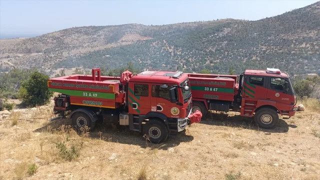 Silifke'de Ağaçlık Alanda Yangın Tehlikesi Tatbikatlarla Kontrol Altına Alındı