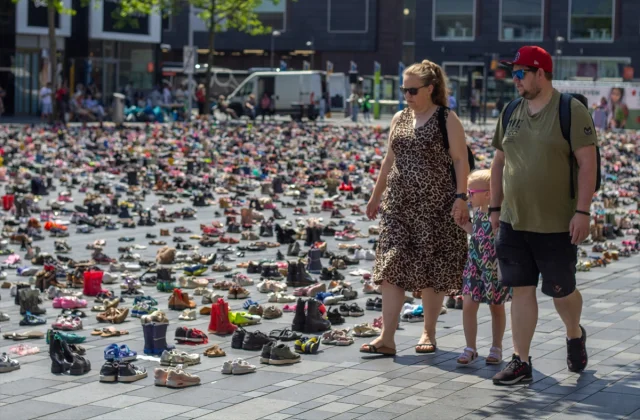 Hollanda'da Filistinli Çocuklar İçin Duygusal Anma Töreni
