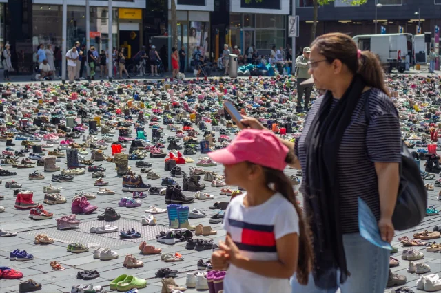 Hollanda'da Filistinli Çocuklar İçin Duygusal Anma Töreni