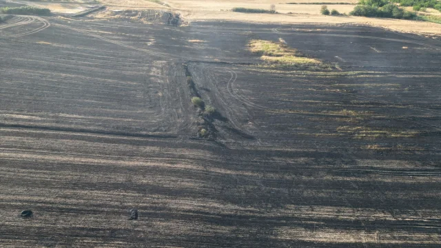 Tekirdağ'da Büyük Yangın 1500 Dekar Tarım Arazisini Küle Çevirdi