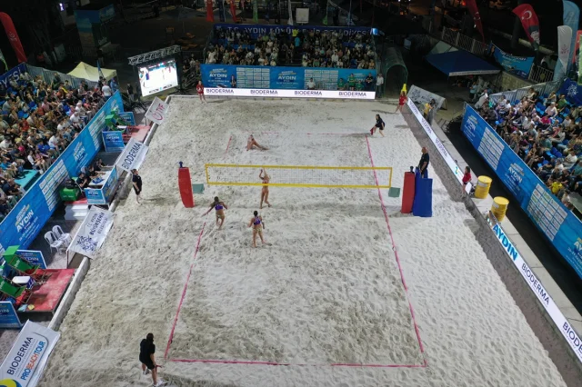 Aydın'da Nefes Kesen Plaj Voleybolu Finalleri Tamamlandı