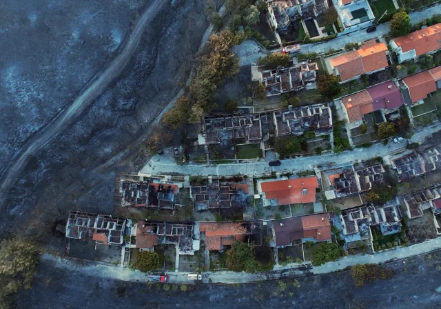 Seferihisar'da Orman Yangını Evlerde Büyük Hasara Yol Açtı