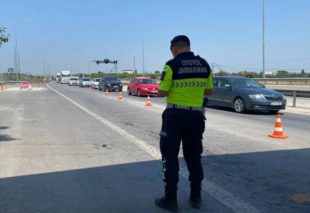 Mersin'de Dron Destekli Trafik Denetimi: 37 Sürücüye Ağır Ce...