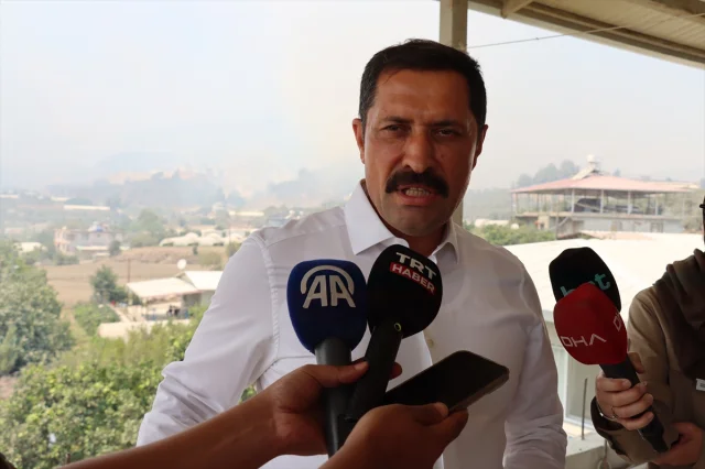 Hatay'daki Yangın Sürekli Müdahaleyle Kontrol Altında