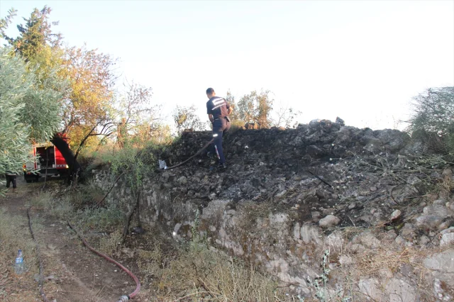 Antalya'da Aspendos Yakınlarında Çıkan Yangın Kontrol Altına Alındı